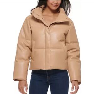 Levi’s Faux Leather Puffer Coat